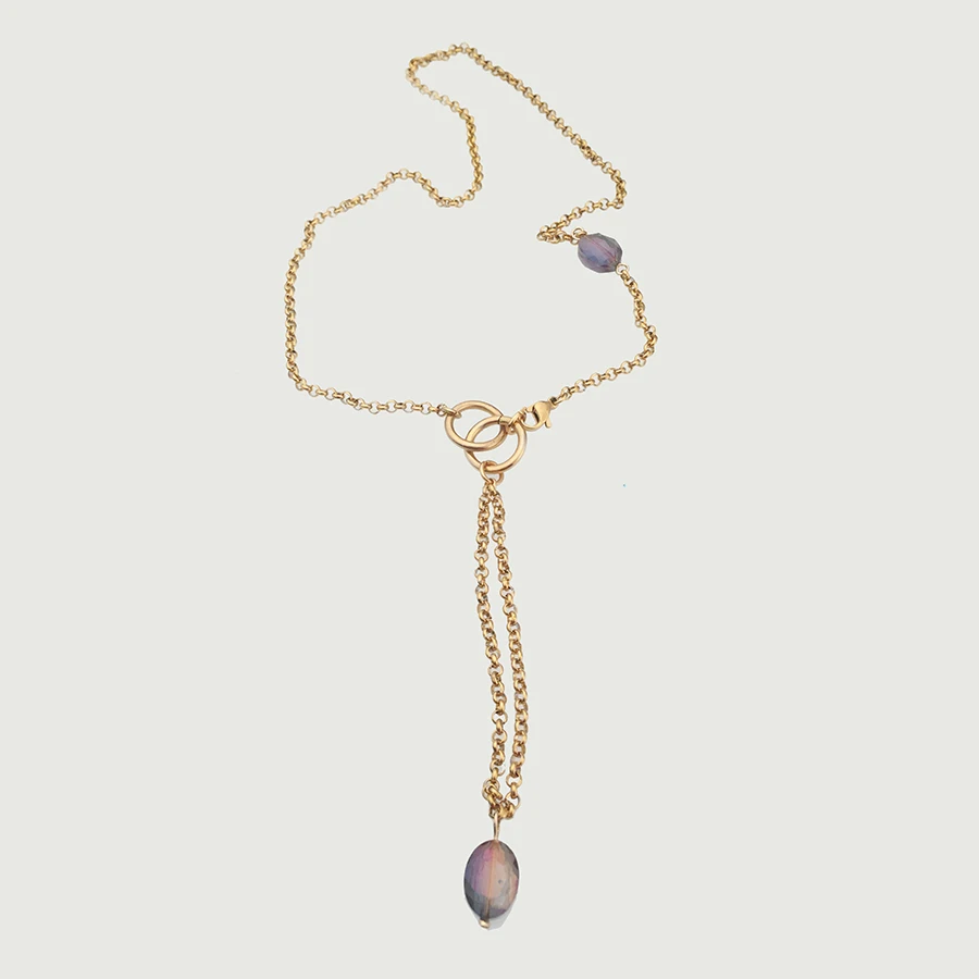 Ожерелье colgantes killsta с большой Т-образной подвеской, готическое женское ювелирное массивное ожерелье на цепочке collane donna - Окраска металла: necklace