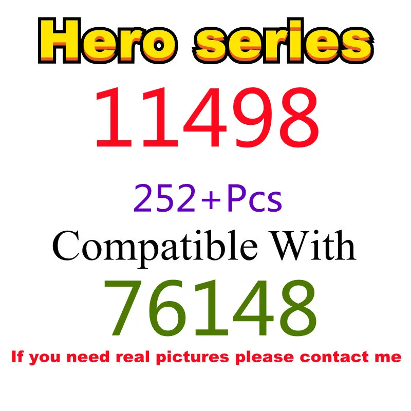 

252Pcs 11498 Building Block Toy Hero Series 76148 Assembled Building Block Children's Toy Gifts