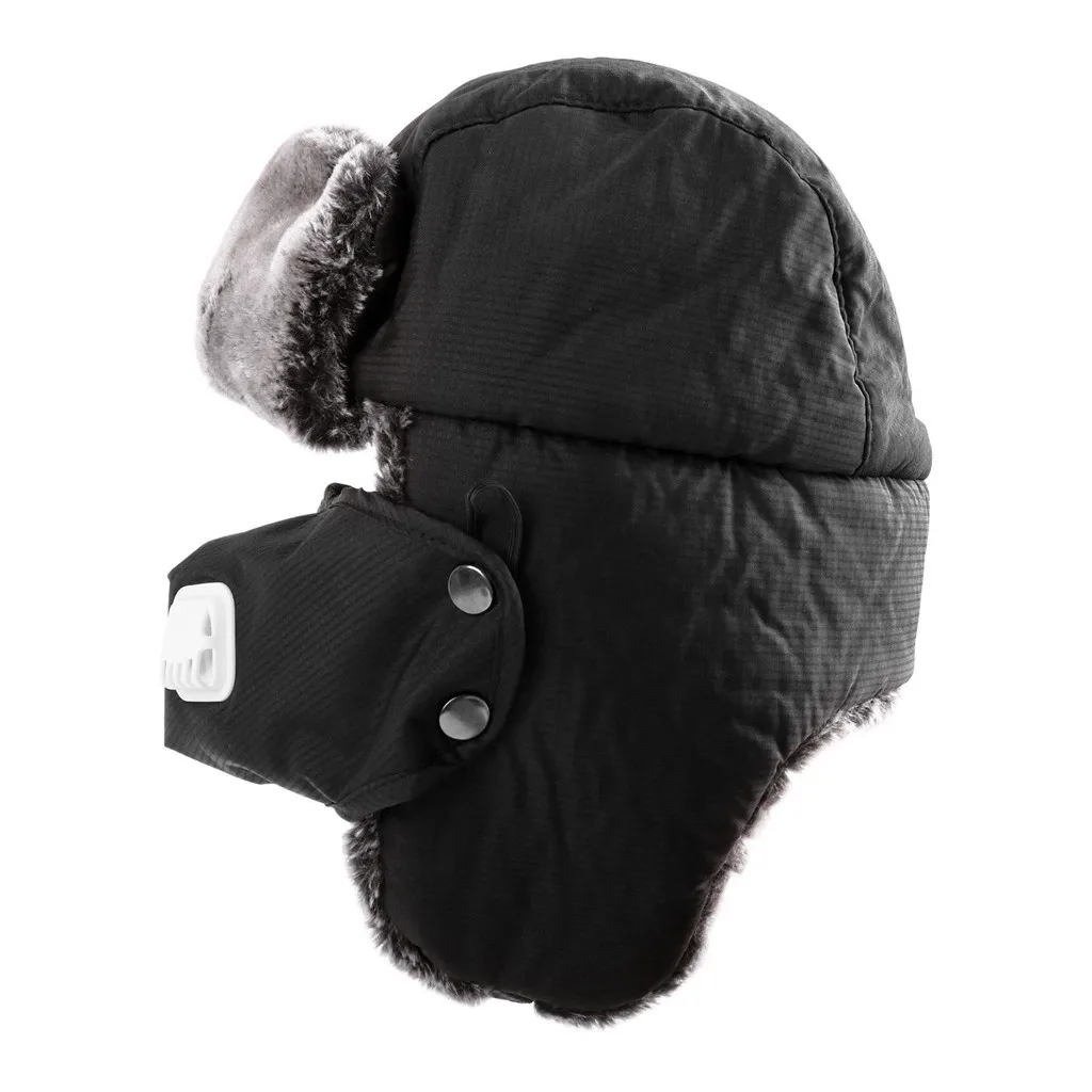 Детские зимние шапки для мальчиков и девочек, русский охотник, шапка, утолщенная теплая Балаклава, маска для лица, лыжный шарф, шапка#4
