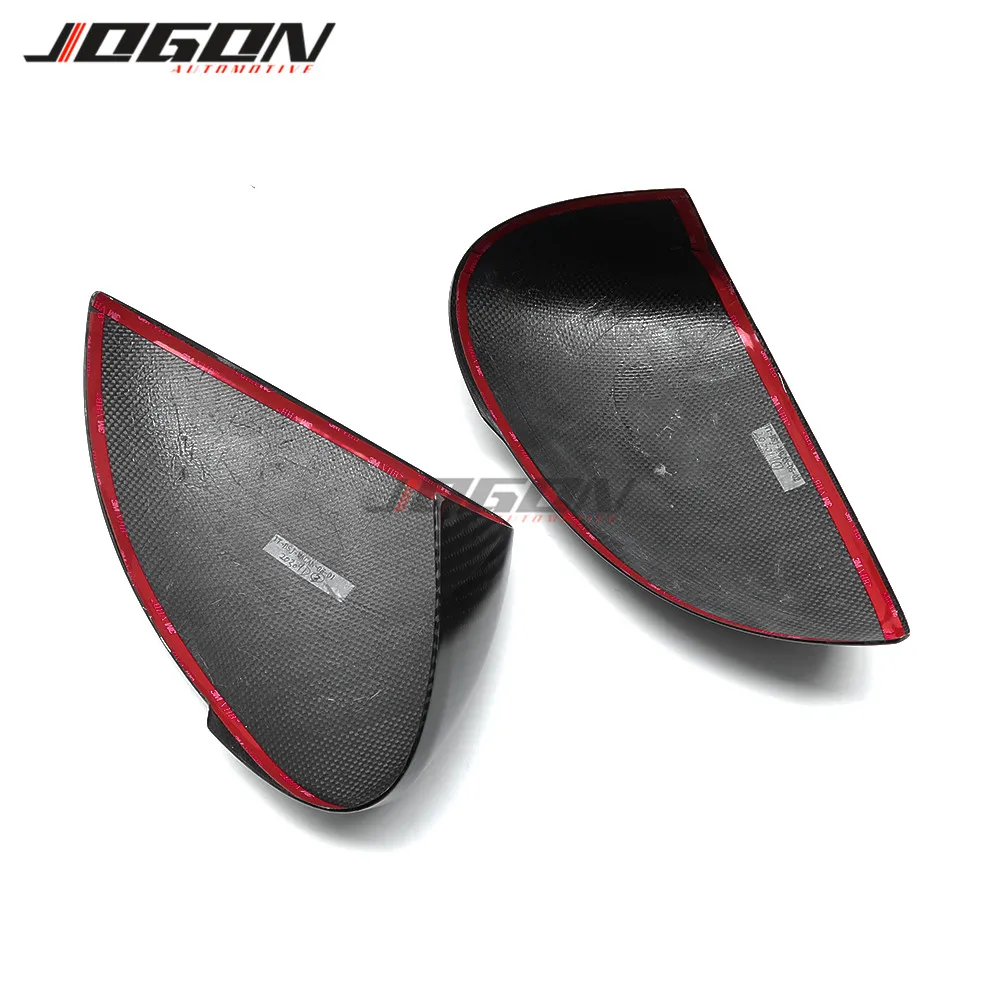 Real Carbon Car Side Rearview Mirror Cover For Porsche Macan 2014 2015 2016 2017 2018 Add on Style 2pcs
