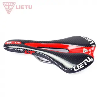 

LIETU 4 Colors 3K Weave Soft Bike Saddle with Hollow Design for MTB / Road Bicycles