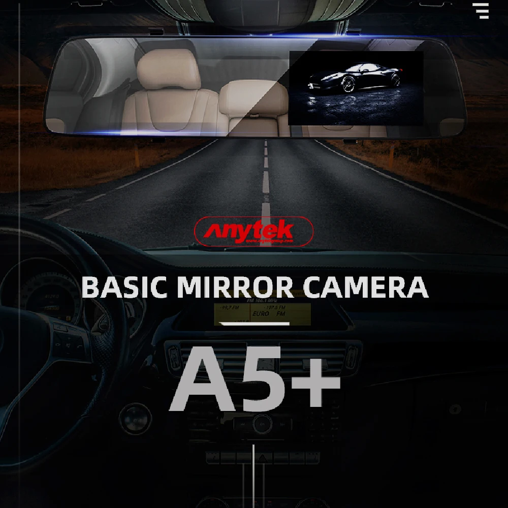 

4.5'' Dual Lens Dash Cam Front and Rear Full HD Mirror Camera Night Version Dashcam Car DVR Auto Recorder Rearview Camcorder A5+