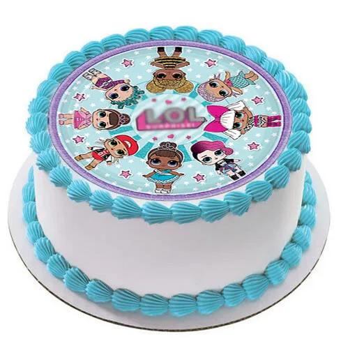 

LOL Cake Topper Surprise Edible Paper Baby Boy Birthday Party Supply Cake Decorating Tools