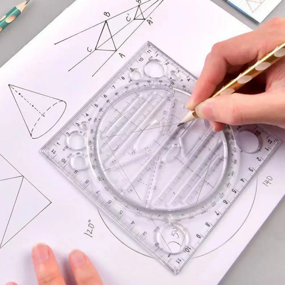 Puzzle Di Pittura Multifunzione Spirografo Geometrico Righello Strumenti Di Disegno Per Studenti Disegno Giocattoli Bambini Apprendimento Strumento D'