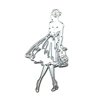 

Catwalk Girl Metal Cutting Dies Stencil Scrapbooking DIY Album Stamp Paper Card