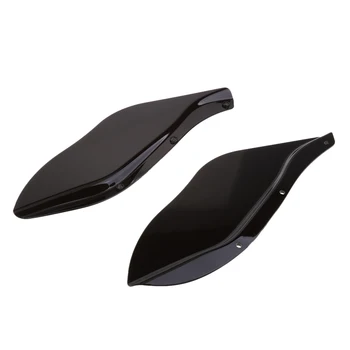 

Motorcycle Left Right Side Wind Deflector Windscreen Spoiler Shield for Harley Street Glide FLHR FLHX 1996-2013, Black