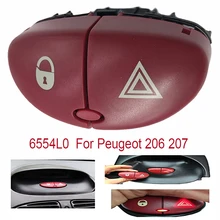 6554L0 96403778JK Предупреждение переключатель мигалки опасных светильник переключатель для Peugeot 206 207 Citroen C2 предупредить кнопка 6554L0 96403778JK Предупреждение переключатель мигалки опасных светильник переключатель для Peugeot 206 207 Citroen C2 предупредить кнопка
