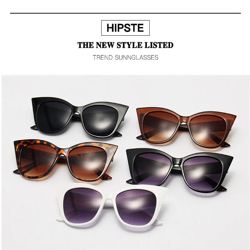 OIMG Mode Cat Eye Sonnenbrille Frauen Vintage Übergroßen Gradienten Sonnenbrille Shades Weibliche Luxus Designer UV400 Sonnenbrille_voghion.com