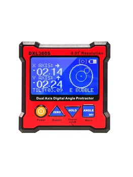 

Dual-axis Electronic Level Lithium Battery High-precision Angle Ruler Digital Display Angle Meter Multi-function Inclinometer Bo