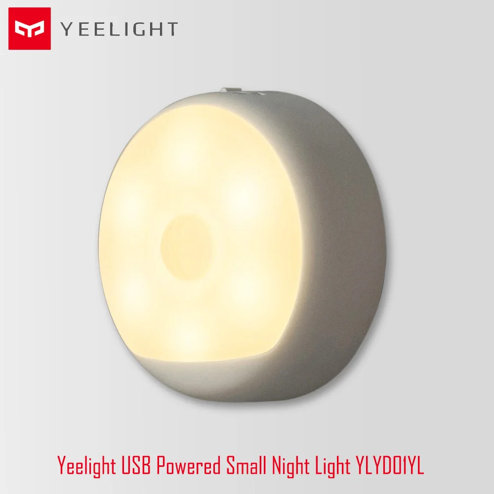 Yeelight Смарт Управление светодиодный Ночной свет, usb-зарядка ночника инфракрасный магнитная с крючками для тела датчик движения сплошного свечения, YLYD01YL