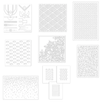 

2020 new 8 style Stencil Metal Cutting Dies and Stamps Stencil for DIY papercraft projects Scrapbook Paper Album greeting cards