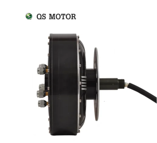 QSMOTOR 273 5000W 72V 80kph 2wd Dual Hub Motor With EM200-2sp Controller Kits For Electric ATV Car