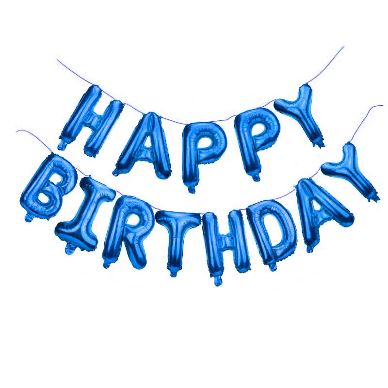 Серебряные шары с днем рождения для украшения дня рождения детей взрослых розовый Золотой синий шар фольги день рождения набор деко шар S1XZ - Цвет: Шоколад