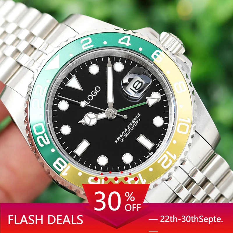 

Luxury Brand Ceramic High End GMT Mens AAA Mechanical SS Automatic Movement Fashion Men Watch Designer Watches Wristwatches