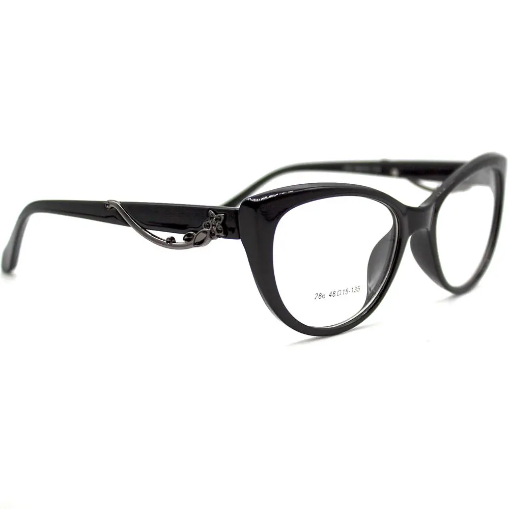 LuckTime модные очки с цветком из сплава оправа для глаз кошки близорукости