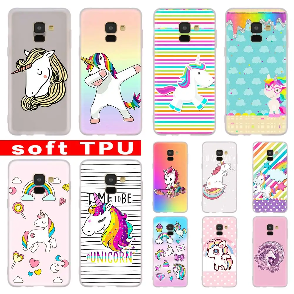 Чехол с 3d-изображением единорога для Samsung Galaxy A10 A11 A20E A31 A40 A41 A40S A10S A51 A3 A5 A7 A8 Plus 2016 A207