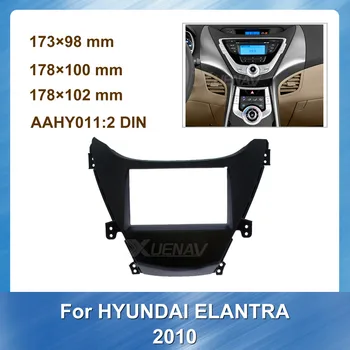 

Special Dash Car Fascia for HYUNDAI ELANTRA 2010 Auto Radio Stereo Panel Dash Multimedia Mount 2DIN Trim Installation Kit Frame
