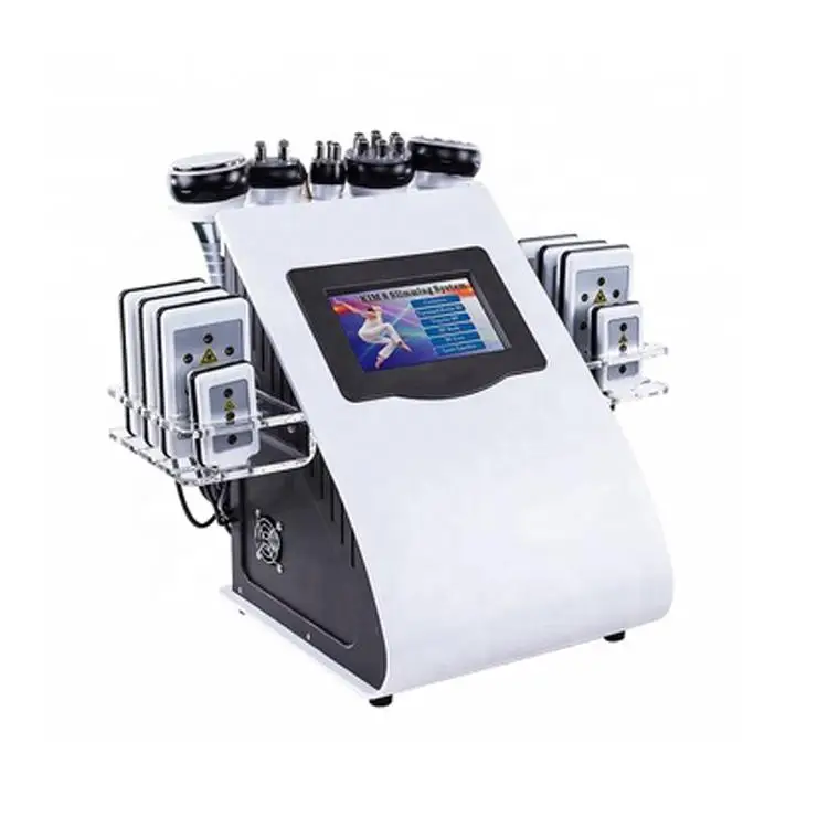 Versatile 6 IN 1 40k Ultrasonic Cavitation Machine LipoLaser Machine Vacuum RF Ultrasonic Liposuction Cavitation Slimming Machine CE