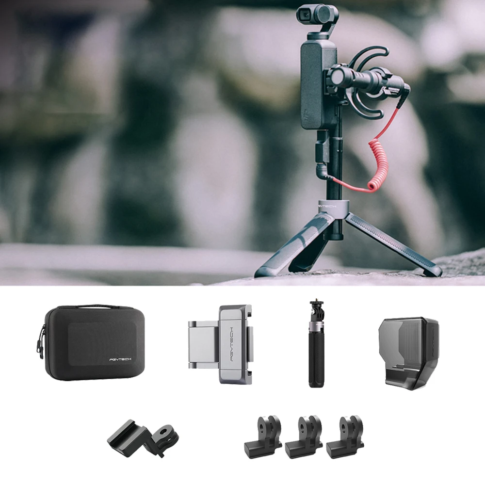 

For DJI OSMO Pocket Accessories Handbag Tripod Extension Phone Stand Data Transfer Interface PTZ Protection Cover For DJI Set
