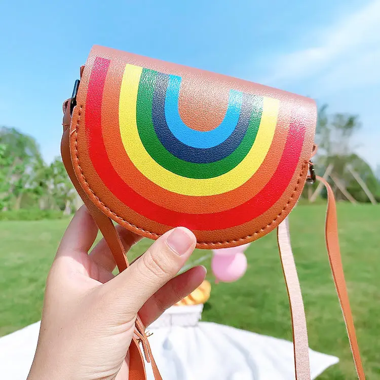 Mini bolso de hombro cortado con flores para niños y niñas, pequeño, cuadrado, con llave que combina con todo, monedero de princesa, bandolera