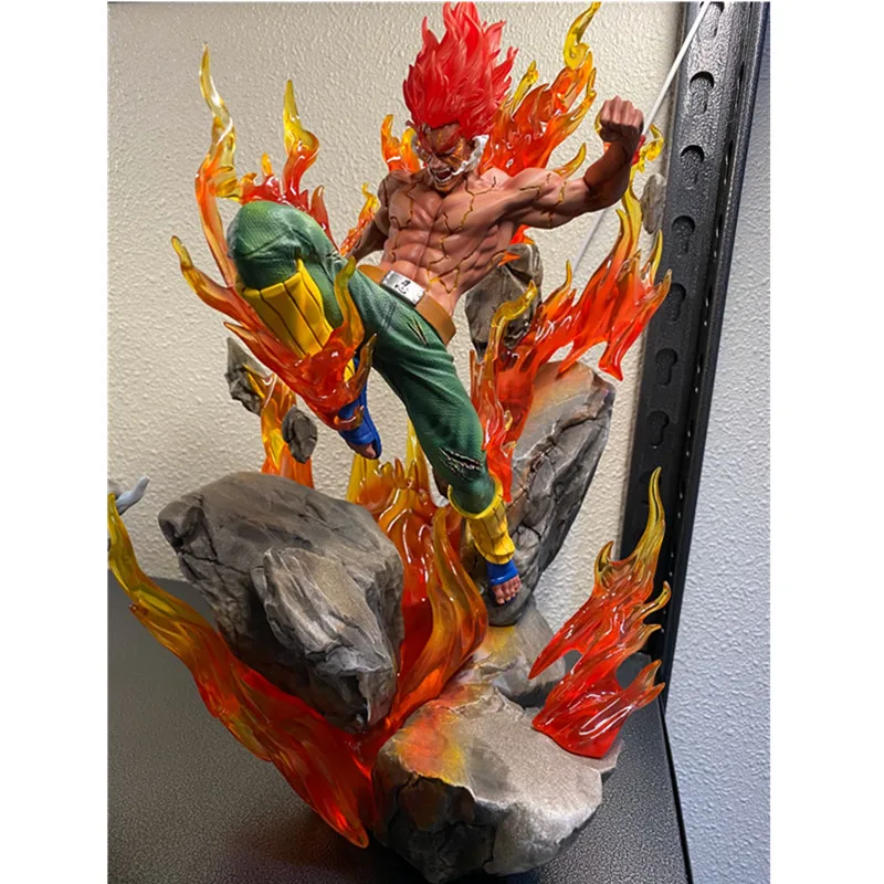 Naruto Might Guy Most State Eight Dun Armour GK смоляный светильник Статуя Фигурка Коллекционная модель игрушки X4018