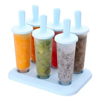 

Ice Cream Reusable Popsicle Maker Platsic Set Homemade DIY Ice Pop Lolly Yogurt Bar Ideal For Preparing Popsicles