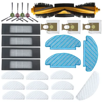 

25Pc/Set Main Brush Side Brush Filter Dust Bag For ECOVACS DEEBOT OZMO T8 Replacement Attachment Accessories