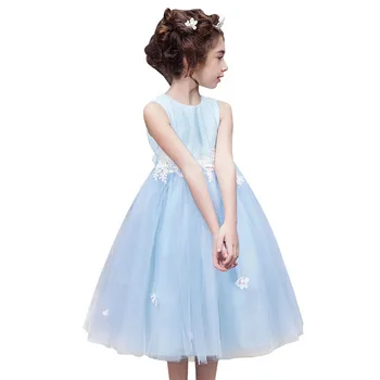 

flower Girls Dresses for Wedding Children Princess Party Pageant Long Gown Kids Dresses Girls Formal Clothes Christmas GiftZL102