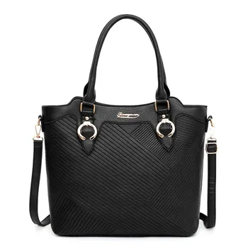 

High quality leather stylish women bag lady elegant latest designer Top handle composite tote shoulder hand bag for women