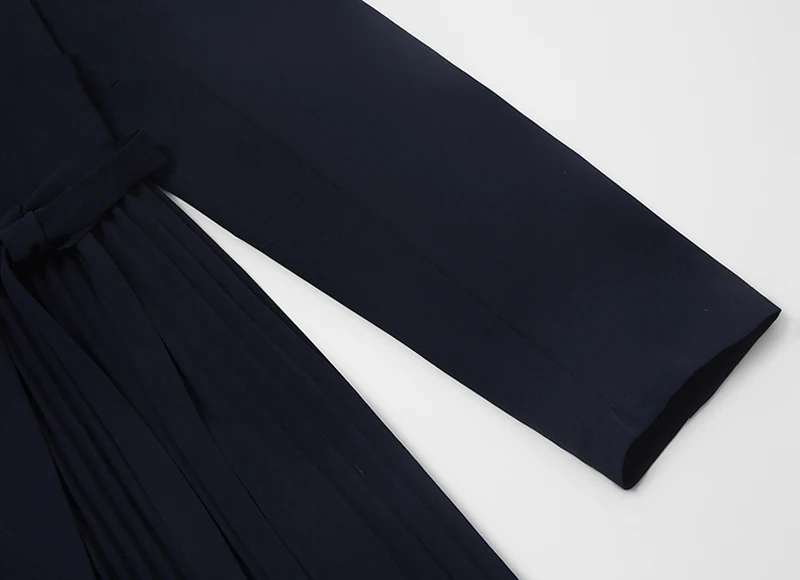 Осень зима Подиум модные женские платья бандаж бандажный дизайн футболка с длинным рукавом морщинки черные платья офисные платья Z2314