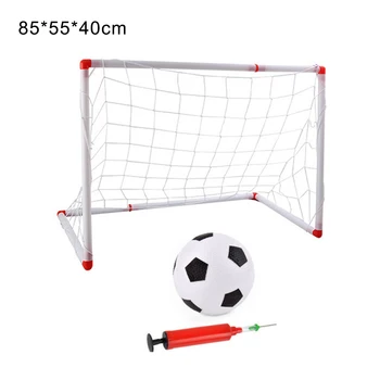 

Indoor Outdoor Children Mini Football Soccer Goal Post Net Set with Ball Pump Kids Football Sport Toy new