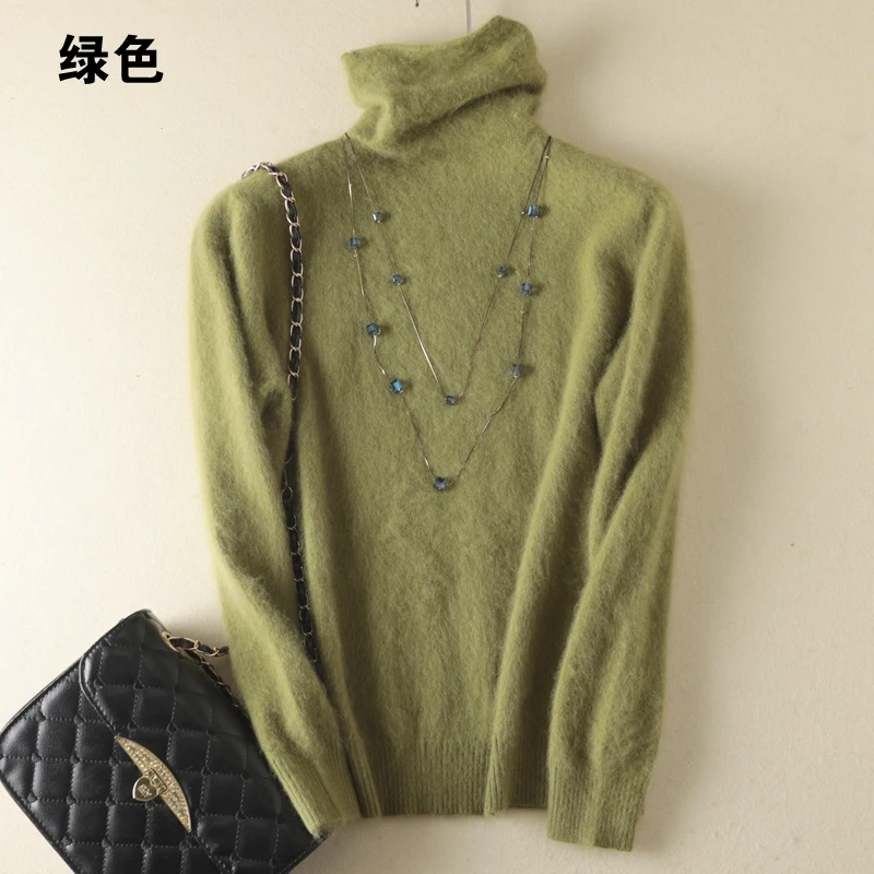 Autumn Winter Women Turtleneck Pullover 100% Pure