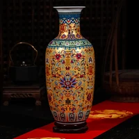 Luxury Jingdezhen Antique Longevity Porcelain Enamel Floor Vase Classical Decoration Large Chinese Vases Ancient Palace Vases 2