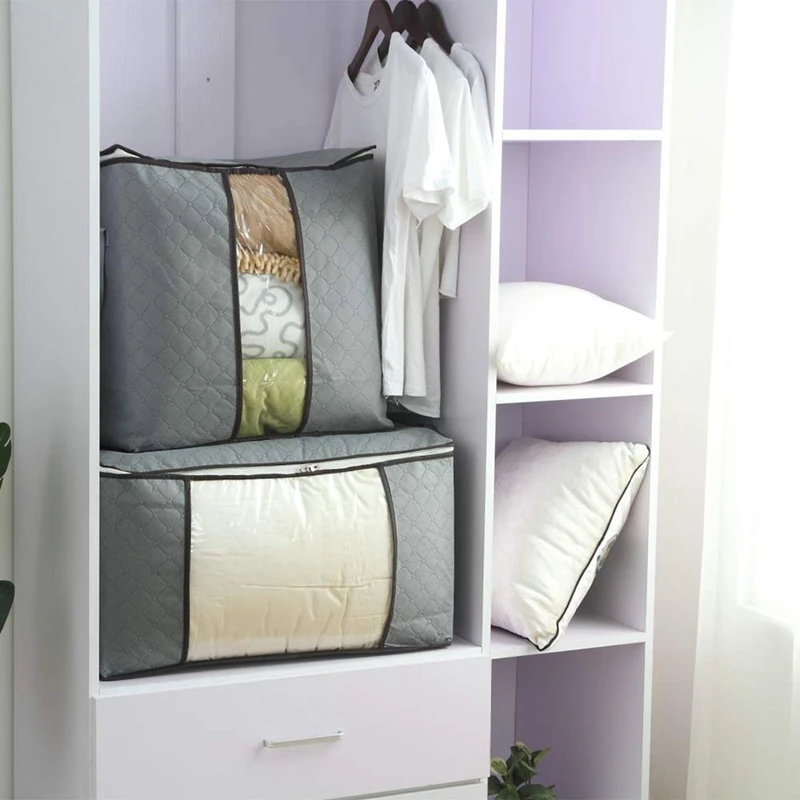 Под-кровать одеяло сумка для хранения 4 шт., складная сумка для хранения одежды сумка для хранения, большой вид молнии сумка для хранения, одеяло Stora