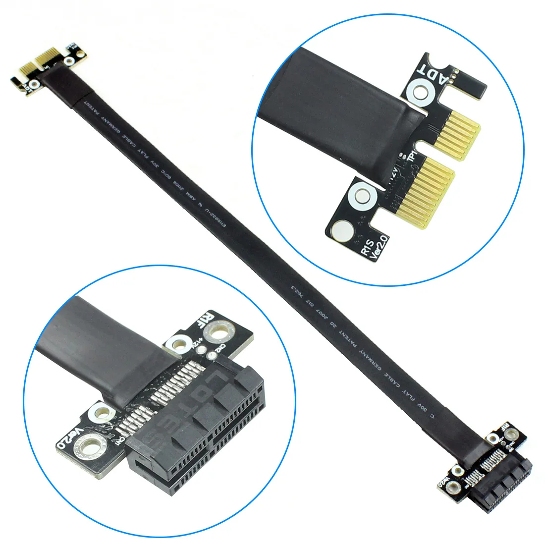 Кабель расширения PCI Express PCIe Gen3.0 x1 x16 25 см 1x16x3 0|Компьютерные кабели и разъемы| |