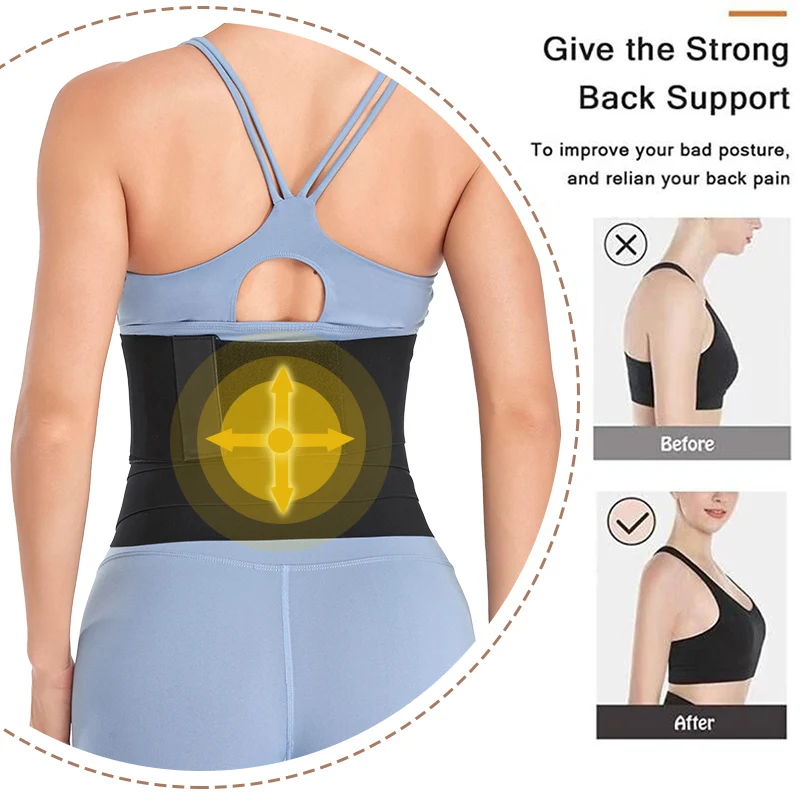 low back shapewear Invisible Wrap Waist Trainer Tape for Women Slimming Body Shaper Tummy Wrap Workout Fitness Back Support Belt Faja Shapewear maidenform shapewear