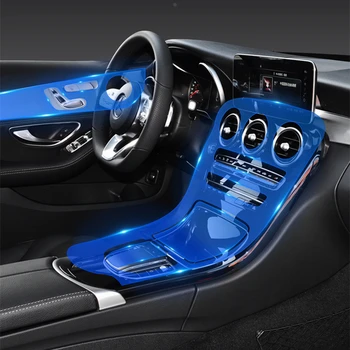 

For Mercedes Benz C Class W205 C200 C260 C300 C180 2019 Car Accessory Interior Center Console Transparent Protector Film