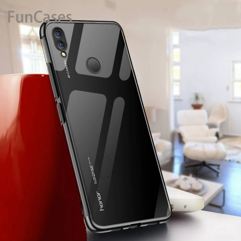 Роскошный ультра тонкий ТПУ Капа силиконовый мягкий чехол для huawei Honor 8C BKK L21 s 8 C FRD