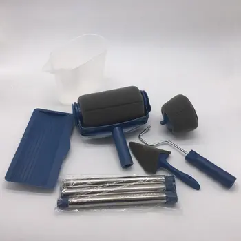 

6pcs/set Wall Paint Roller Multifunctional Household Use Painting Brushes Kit Sets Wall Decorative Paint Roller Brush Tool