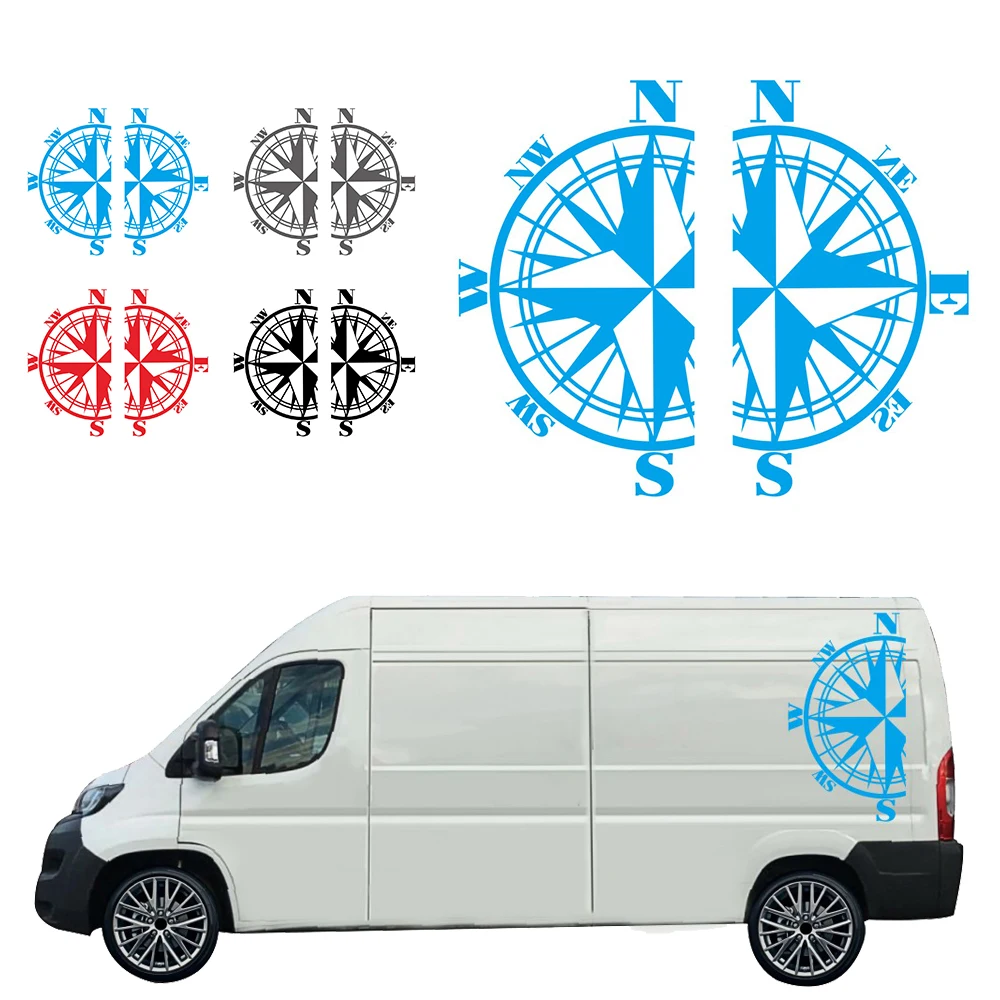 

2pcs Car Bus Vans Stickers T4 T5 T6 Left Right Side Auto Body Decal Vinyl Decor Car Sides Skirt Stickers Accessories