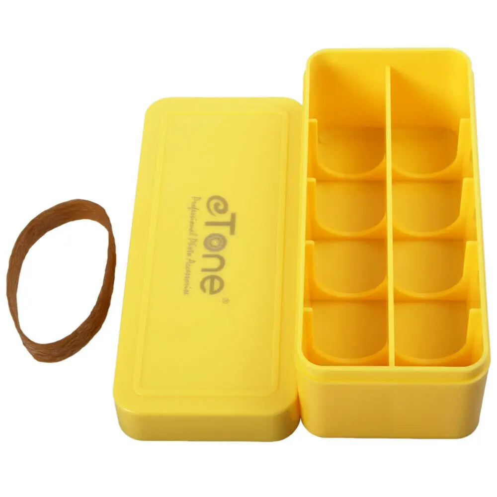 ETone 6 цветов мультиформатная жесткая пластиковая пленка Коробка Для Хранения Чехол Контейнер для 120 135 220 35 мм черный и белый 4x5 чехол для пленки - Цвет: Цвет: желтый
