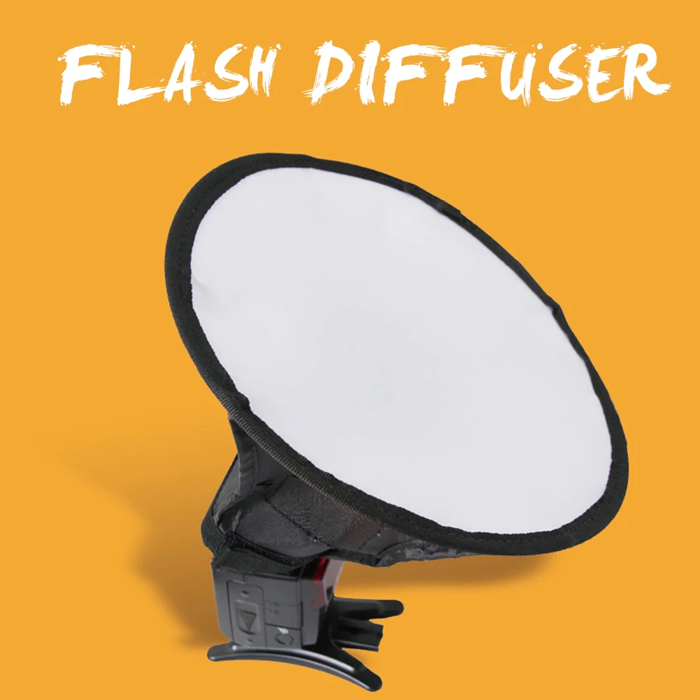 

20cm Diffuser Accessories Softbox Photography Professional Photo Round Easy Install Portable Lightweight Home Flash For Canon