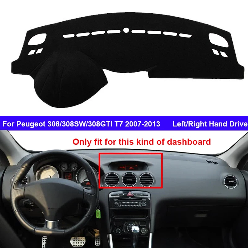 Auto Dashboard Cover Mat Voor Peugeot 308 Voor RCZ Voor T75 Voor