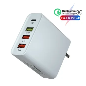 30ワットqc 3.0急速充電アダプタusb充電器急速充電3.0 iphone xr xs max x 7 8充電器8 usb携帯電話充電器
