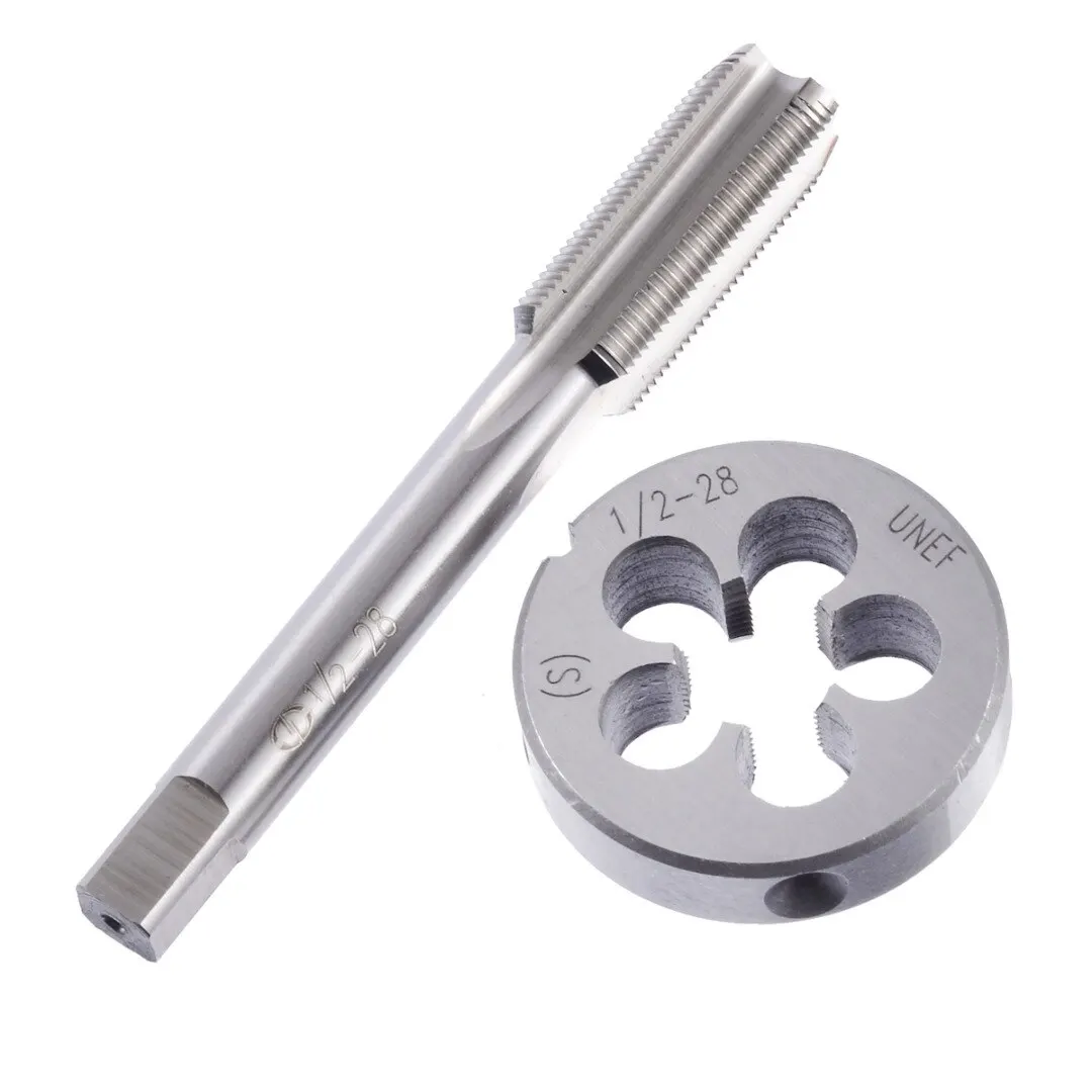 Quality HSS Sliver Machine Hand Tap and Round Die Set Right Hand Tapping Cutting Tool 2 Model for Machining The External Thread