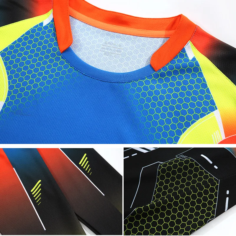 Новая рубашка для бадминтона с длинными рукавами для мужчин/женщин, осенне-зимняя спортивная одежда на заказ, быстросохнущие рубашки для настольного тенниса, теннисные рубашки