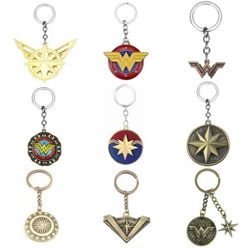 

DC Series Superhero New Wonder Woman Keychain for Fans Keys Chaveiro Llavero Key Ring Key Holder porte