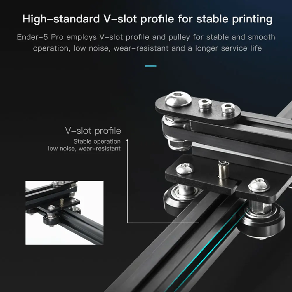 Creality Ender 5 Pro 3d принтер обновление V1.15 Бесшумная материнская плата с металлической рамкой экструдера использование Козерога Боуден PTFE