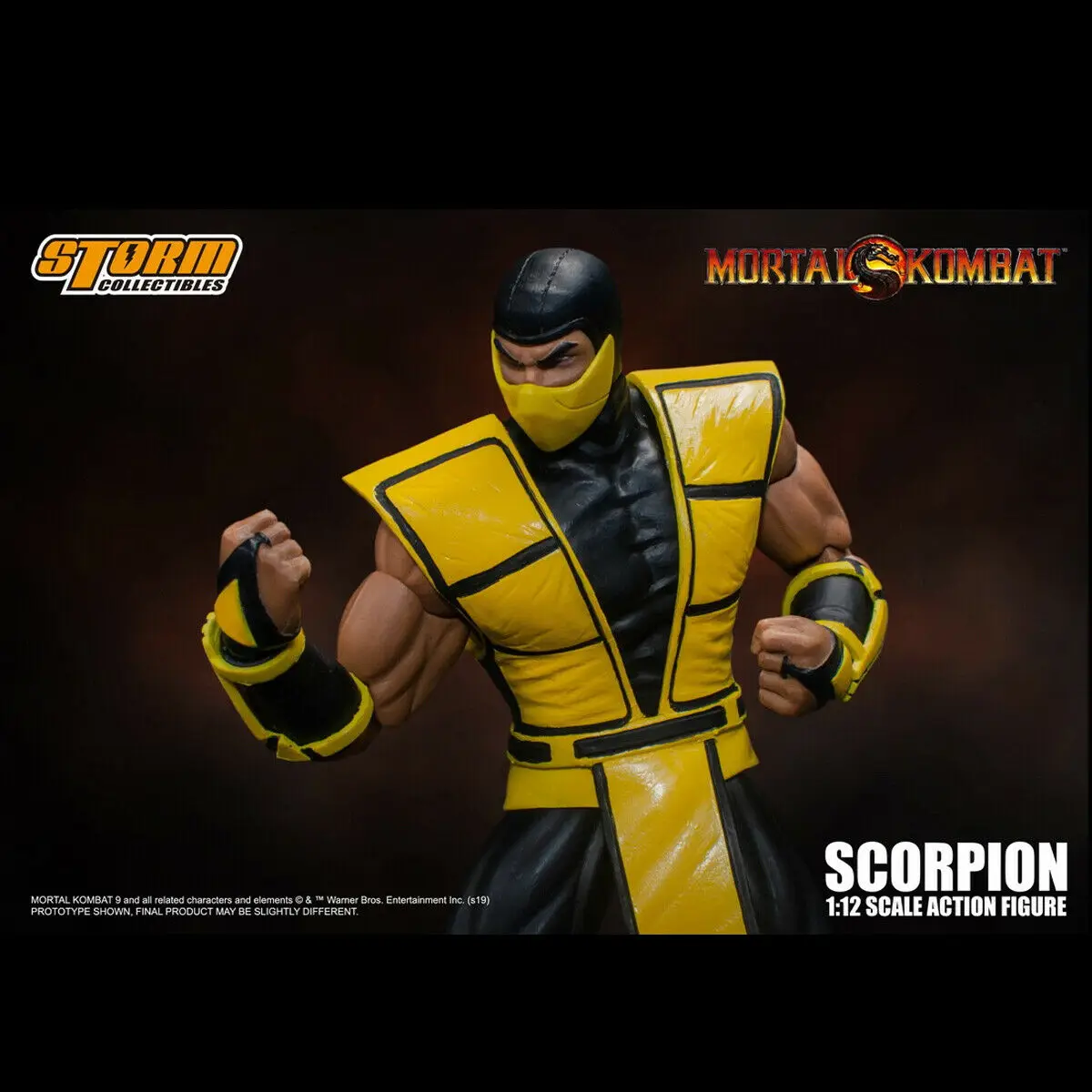 Игрушки от Storm 1/12 масштаб Mortal Kombat Scorpion Коллекционная подвижная фигурка