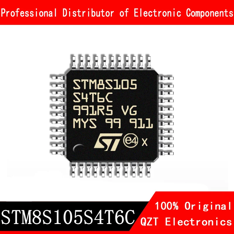 5pcs/lot new original STM8S105S4T6C STM8S105 LQFP44 microcontroller MCU In Stock